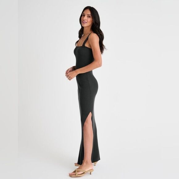 NWT Splendid x Rachelove Square Neck Sleeveless Ribbed Bodycon Tank Dress XS - Picture 4 of 13